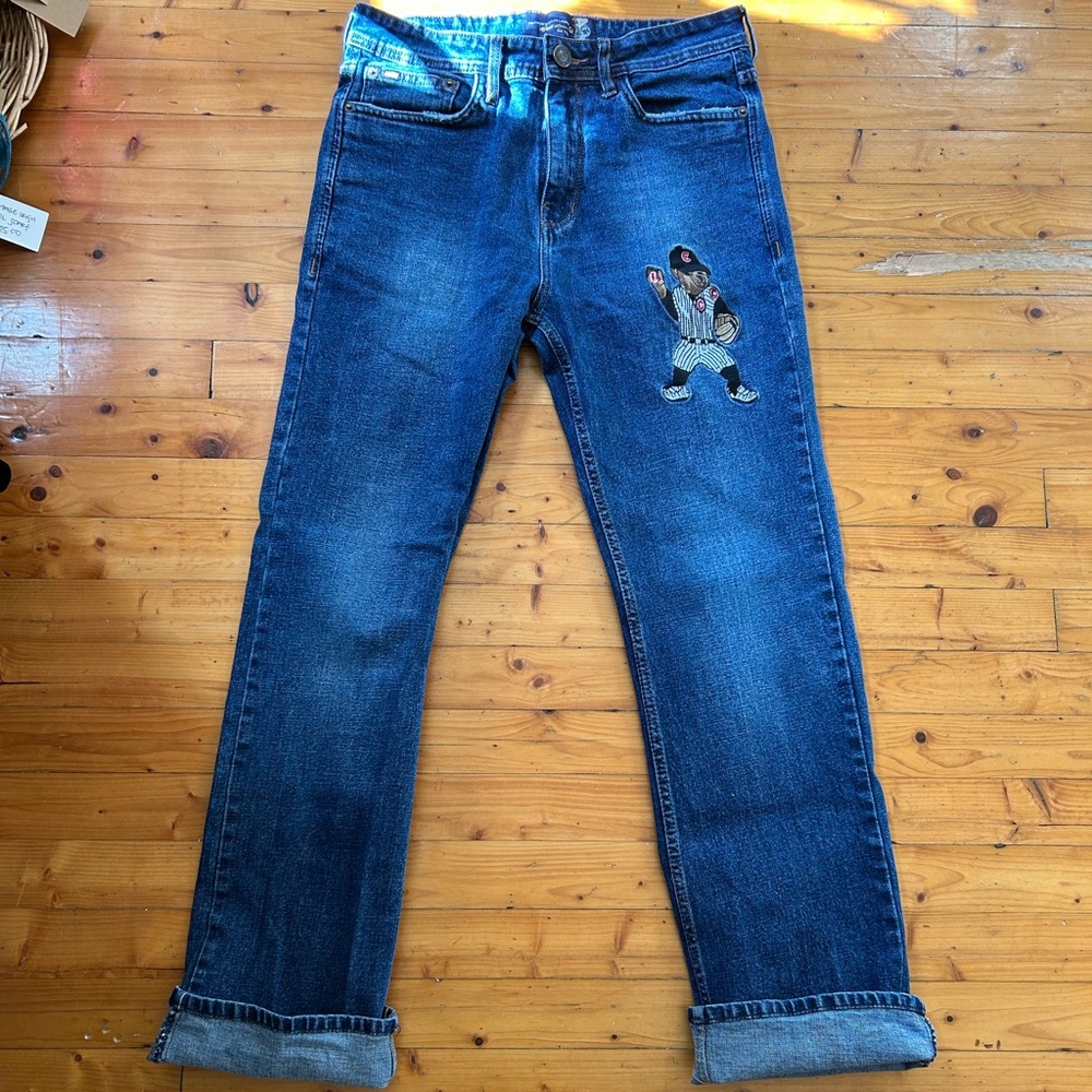 Polo Bear by Ralph Lauren Spencer Jeans with Embroidered Polo Baseball Bear